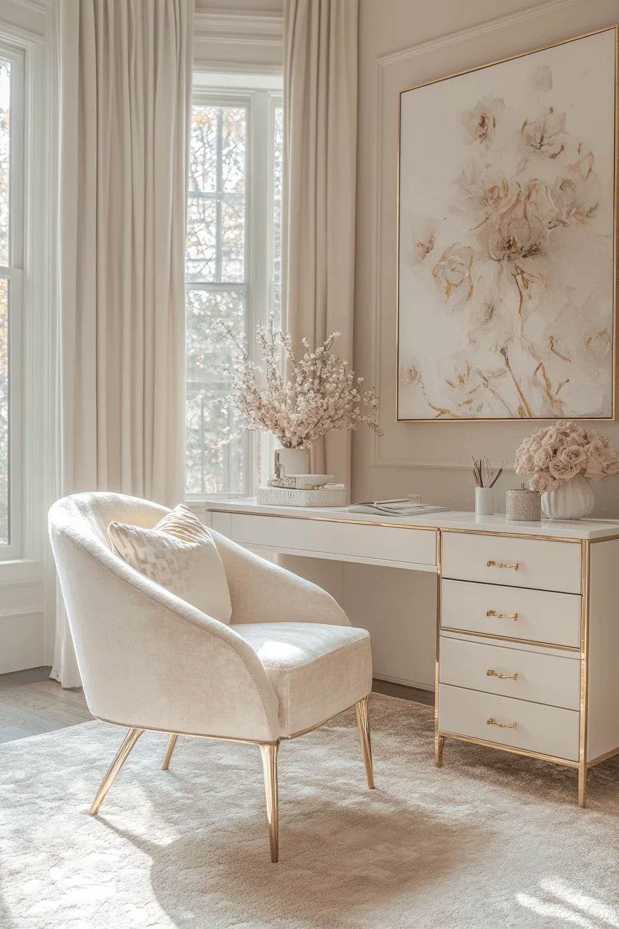 feminine office space