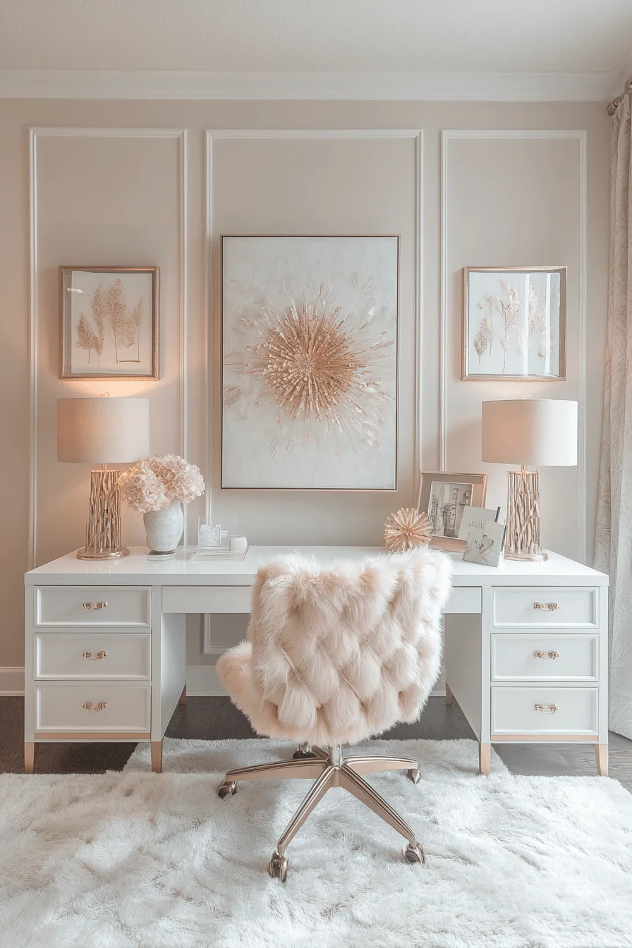 feminine office space