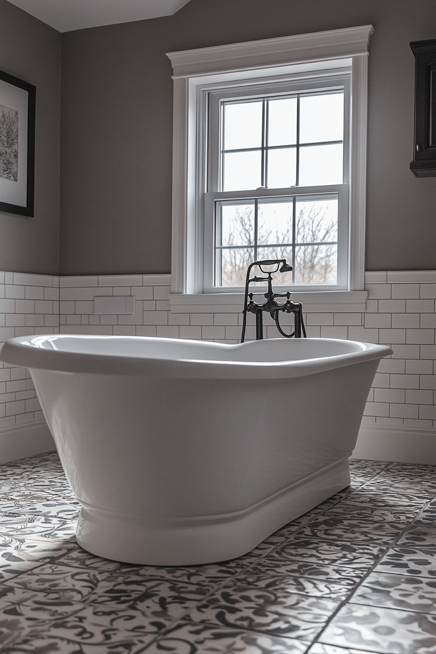 29 Modern Victorian Bathroom Ideas That Celebrate Ornate Details modern victorian bathroom