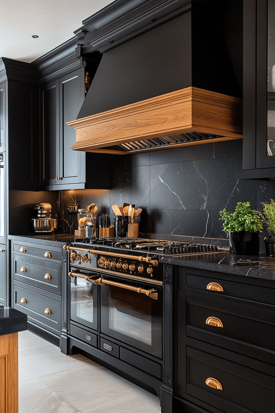 minimalist luxury wood kitchen