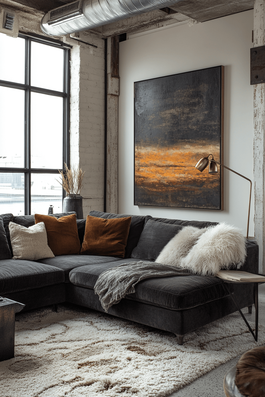 29 Dark Gray Couch Living Room Inspirations That Feel Rich and Refined dark gray couch living room