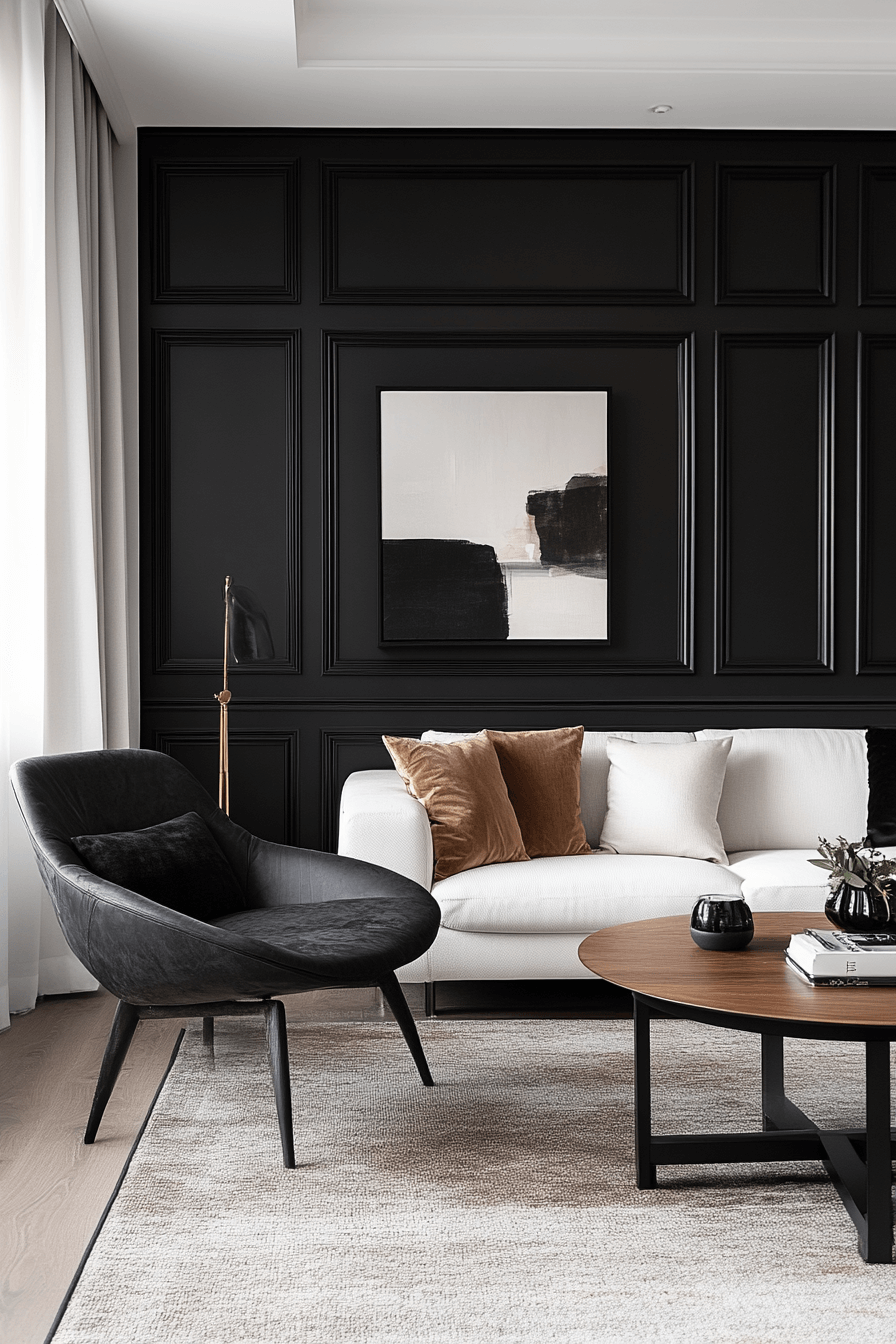 29 Black Living Room Decor Upgrades That Feel Ultra Sleek black living room decor