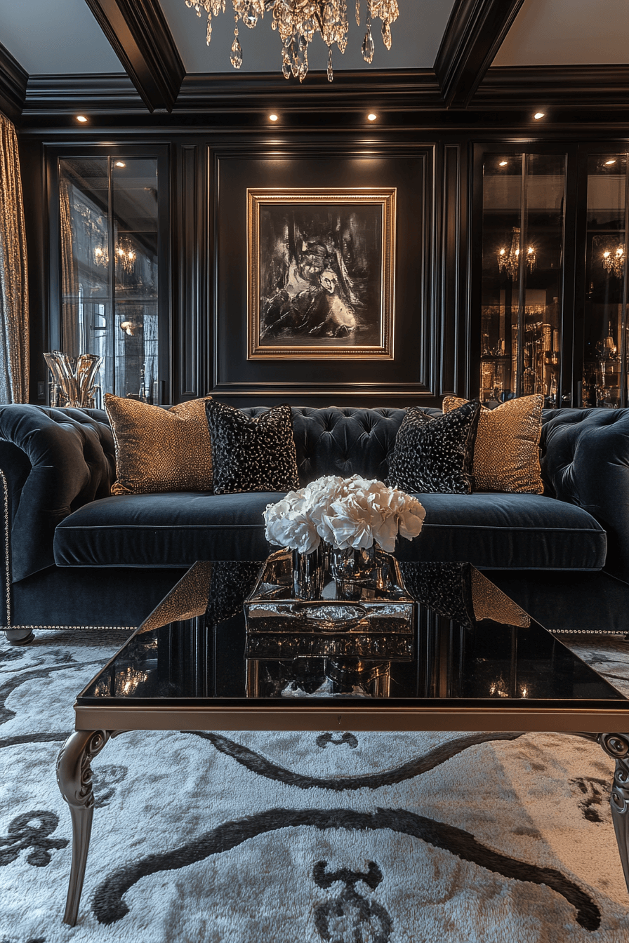 29 Black Living Room Decor Upgrades That Feel Ultra Sleek black living room decor