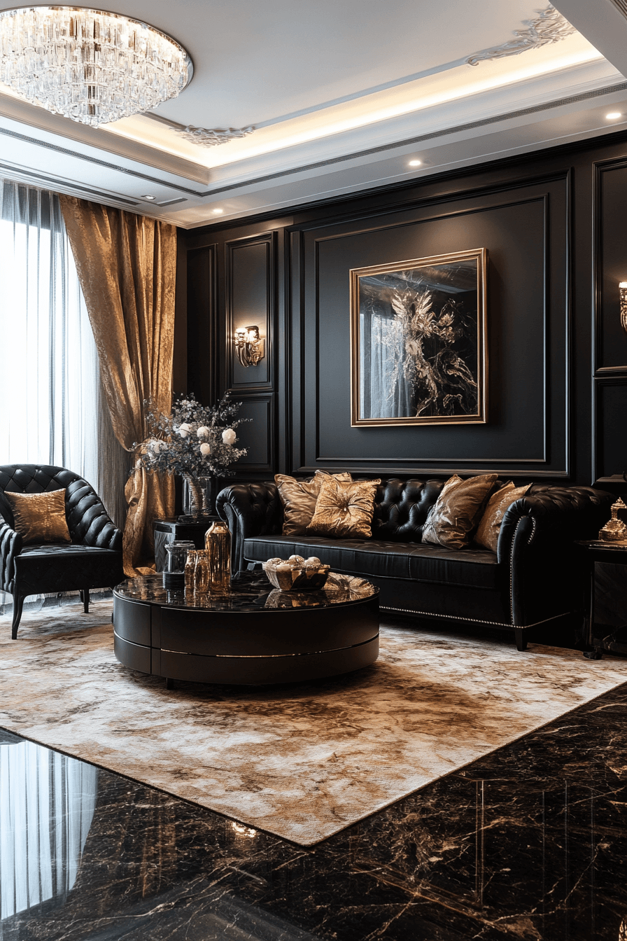 29 Black Living Room Decor Upgrades That Feel Ultra Sleek black living room decor