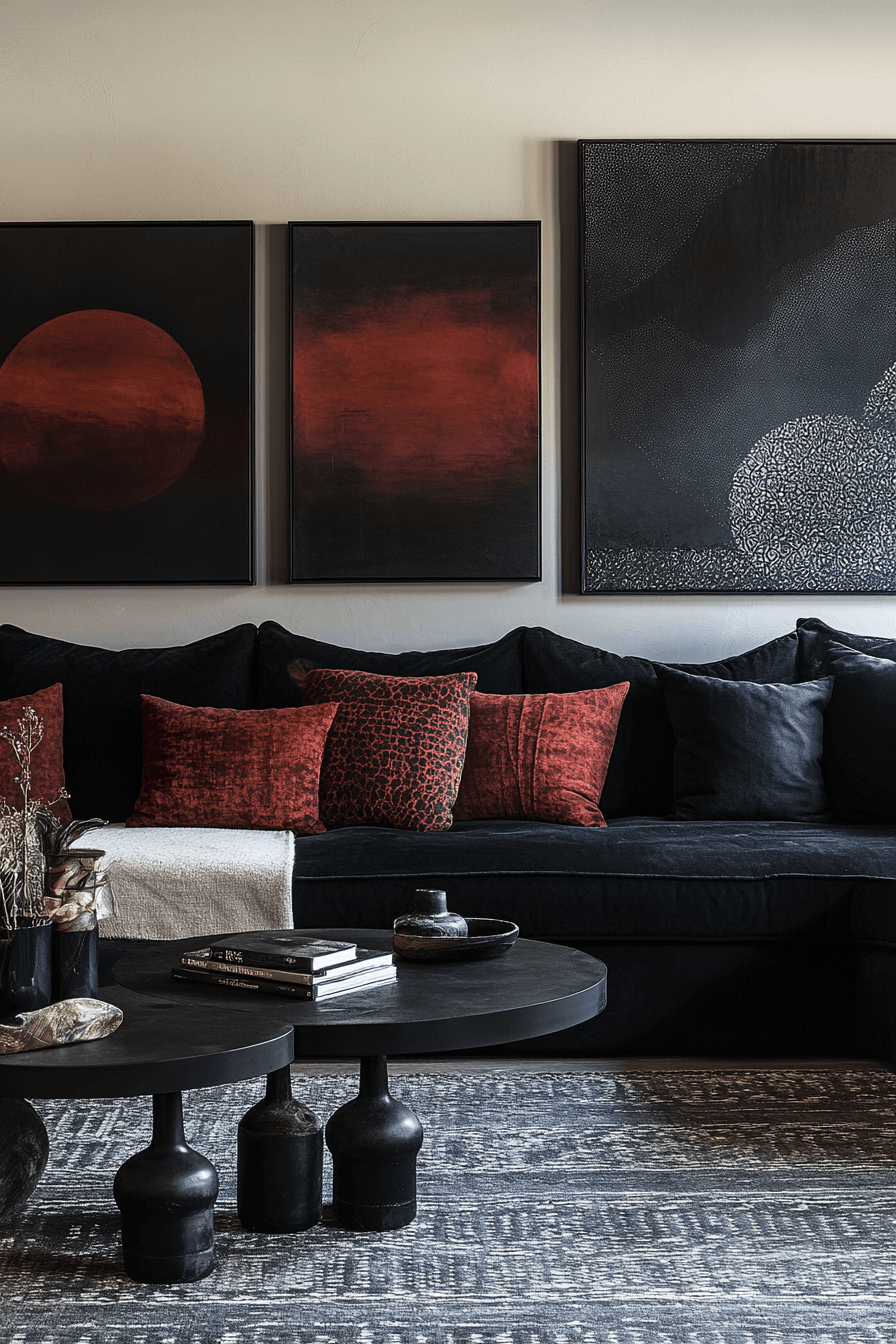 29 Black Living Room Decor Upgrades That Feel Ultra Sleek black living room decor