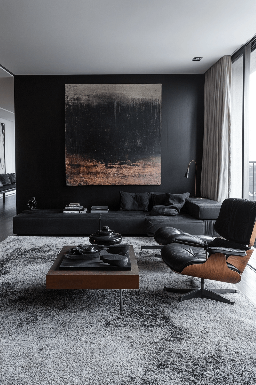 29 Black Living Room Decor Upgrades That Feel Ultra Sleek black living room decor