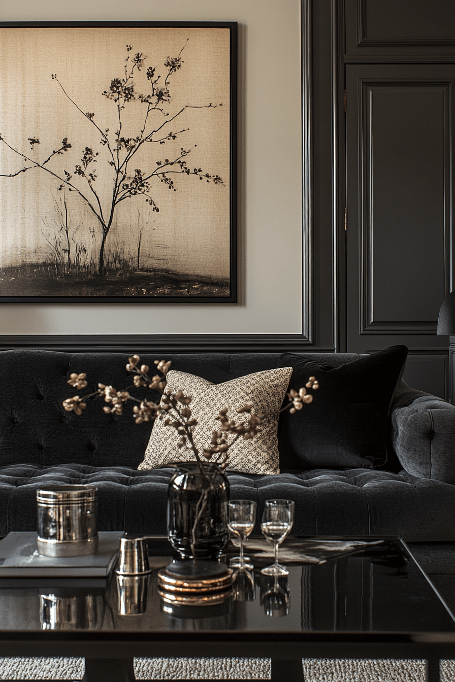 29 Black Living Room Decor Upgrades That Feel Ultra Sleek black living room decor