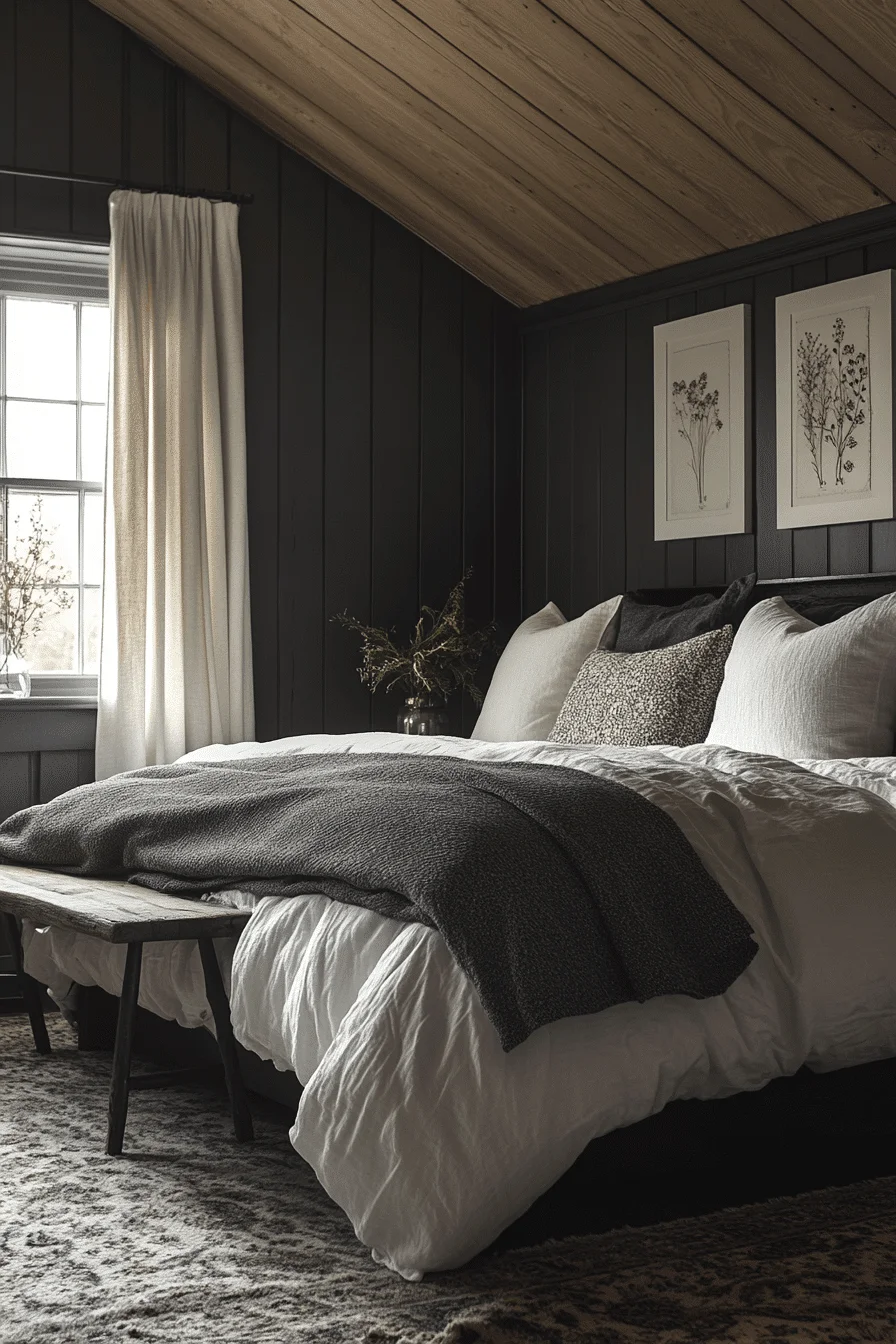 dark cottagecore bedroom