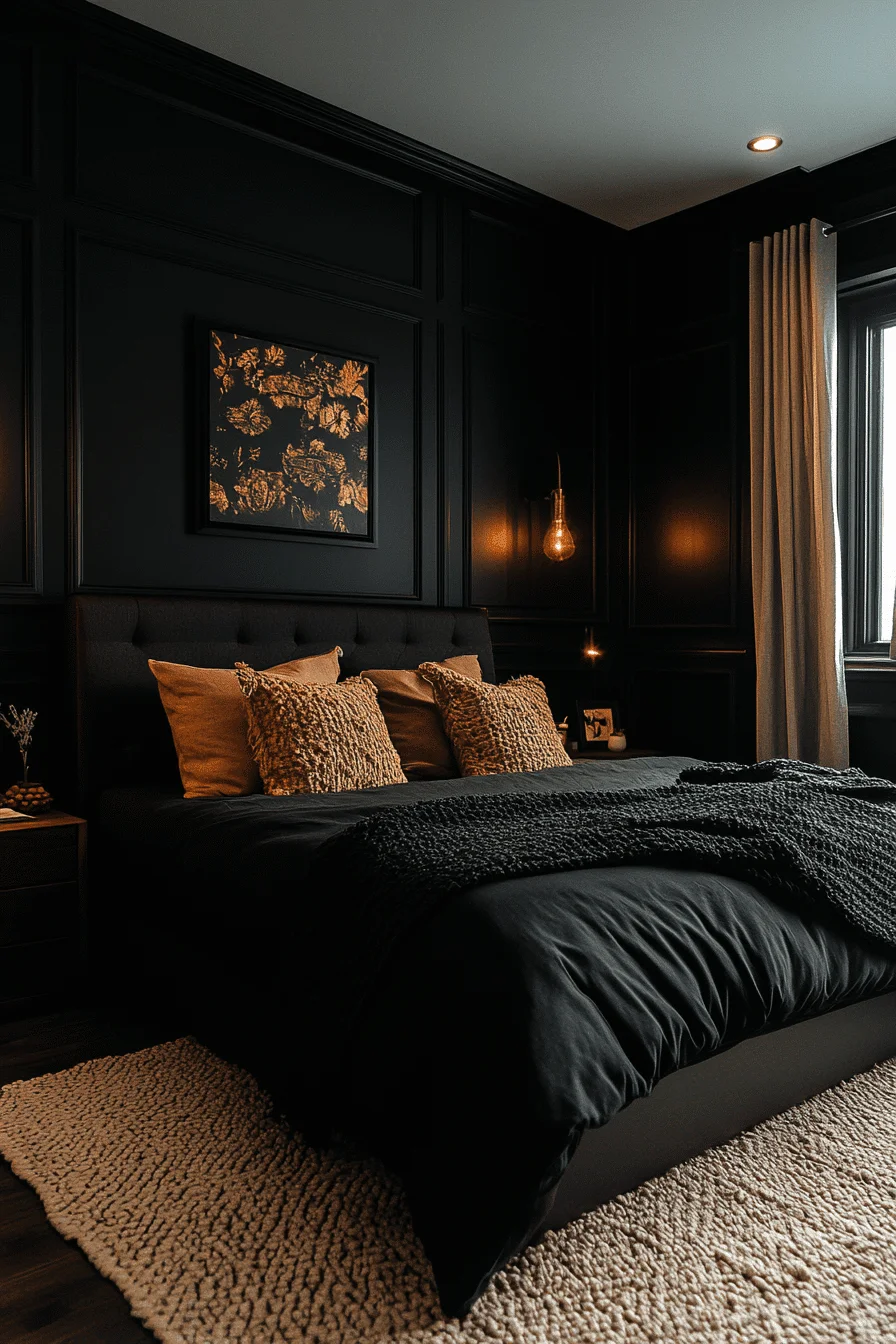 dark cottagecore bedroom