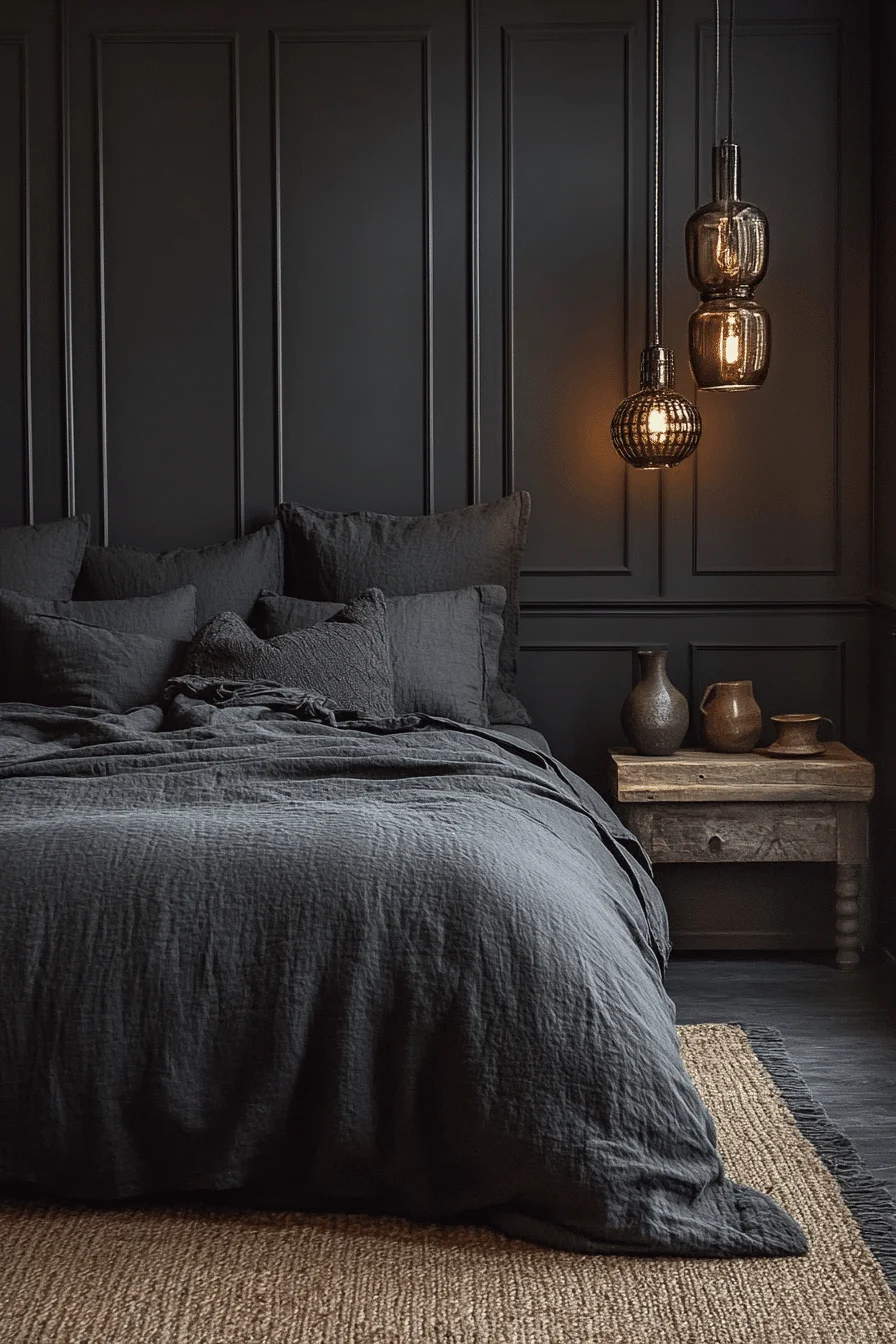 dark cottagecore bedroom