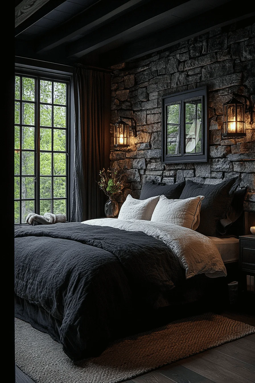 dark cottagecore bedroom