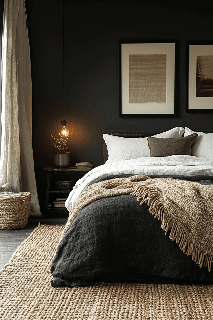 dark cottagecore bedroom