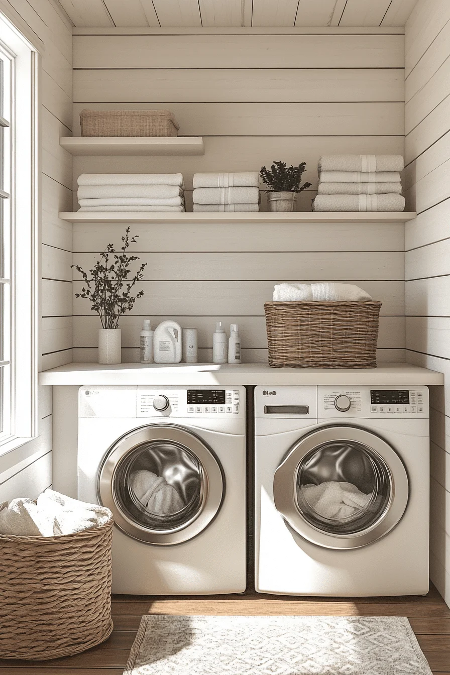 airy cottage laundry room