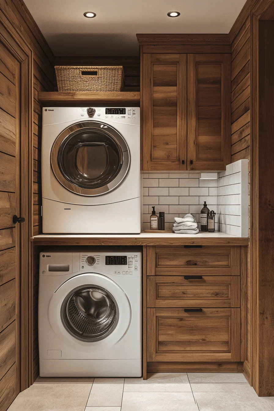 modern rustic cottage laundry room