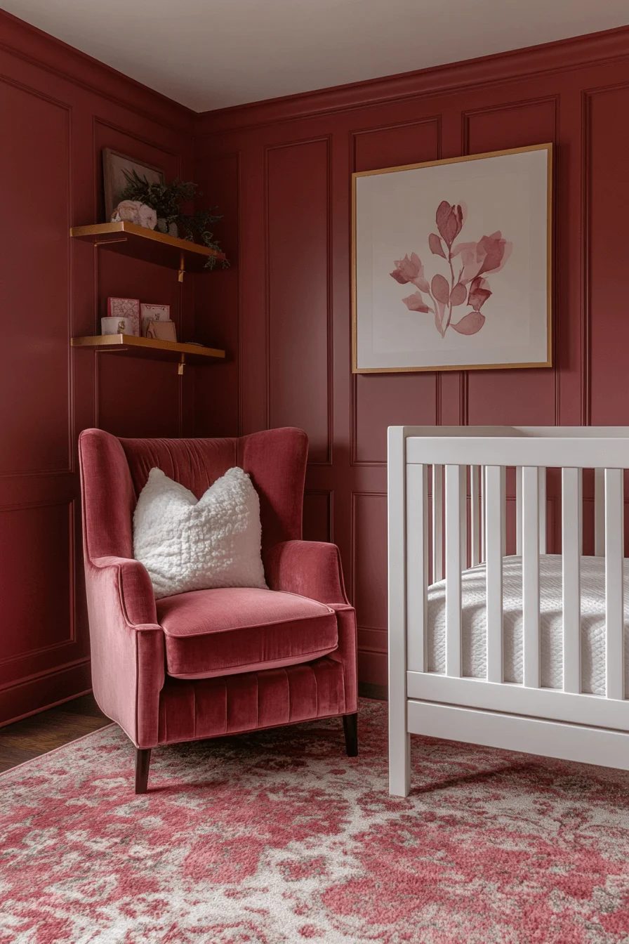 pink boho nursery