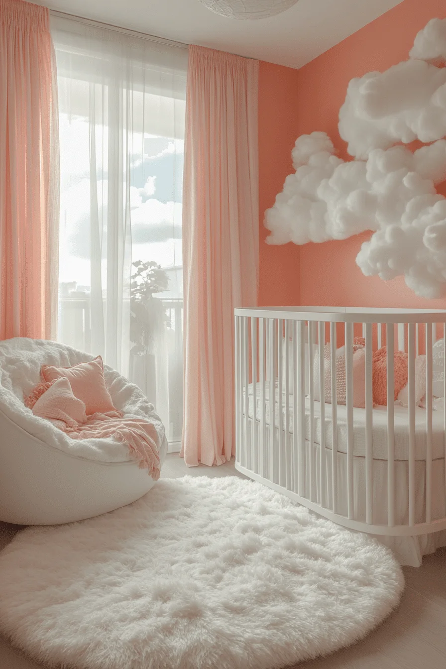 pink boho nursery