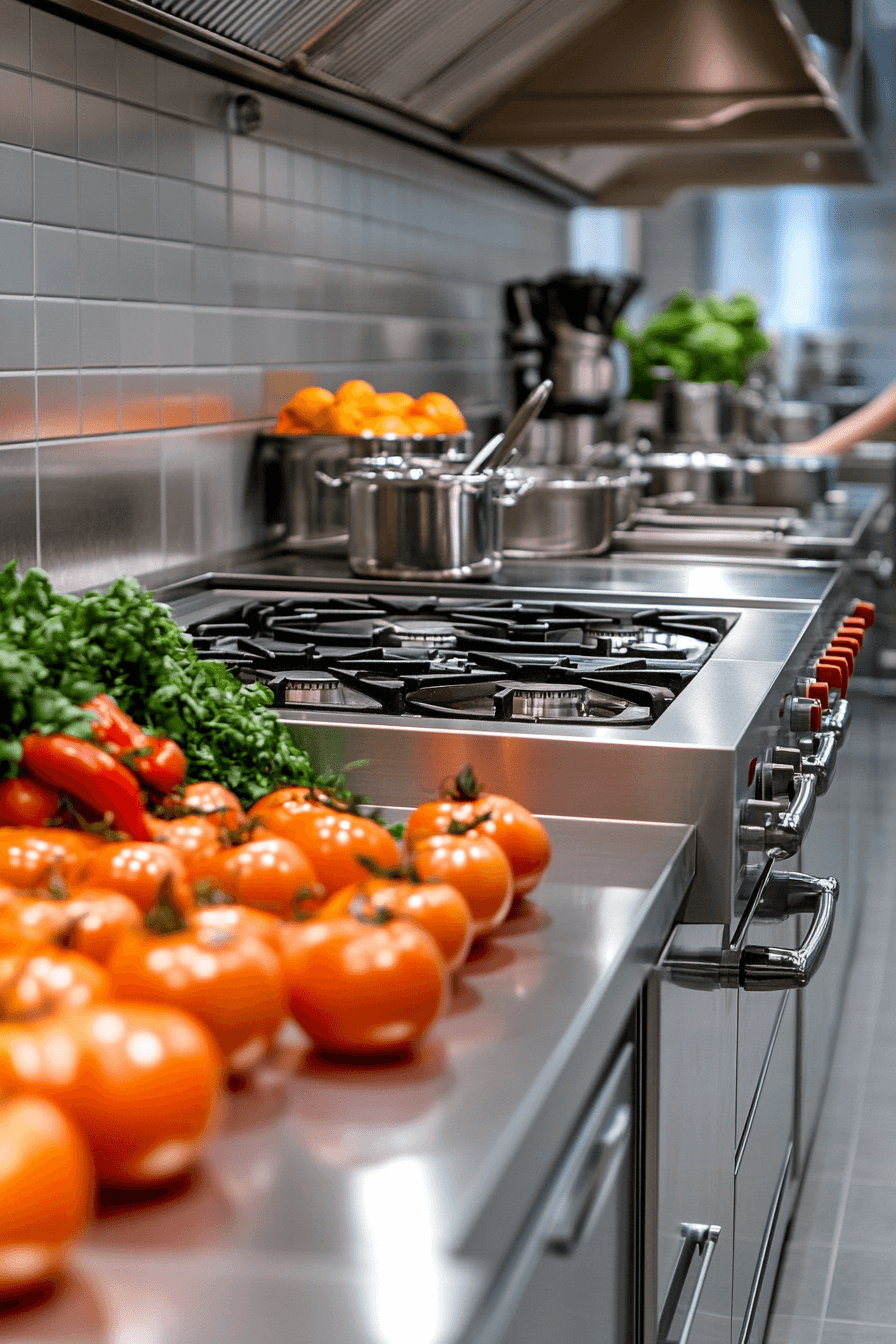 stainless steel kitchen countertops