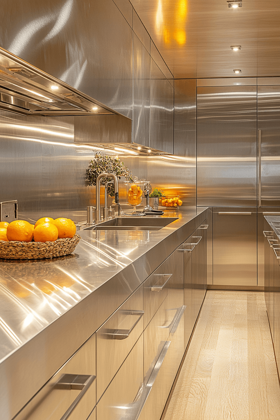 stainless steel kitchen countertops
