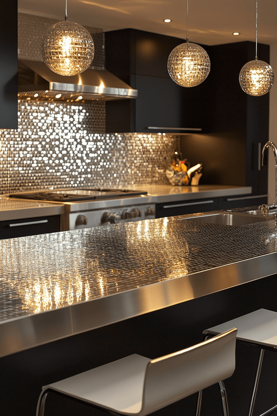 stainless steel kitchen countertops
