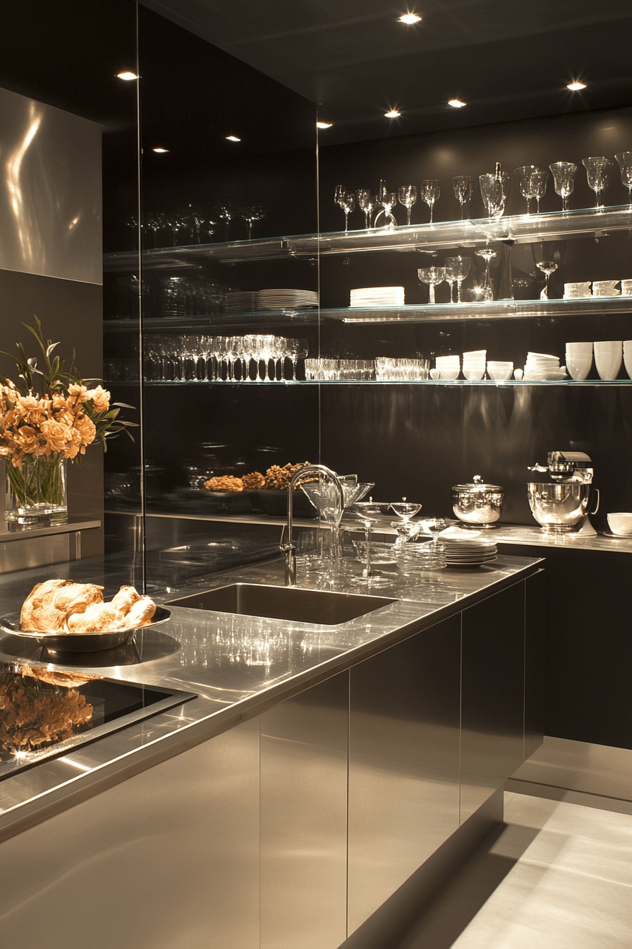 stainless steel kitchen countertops