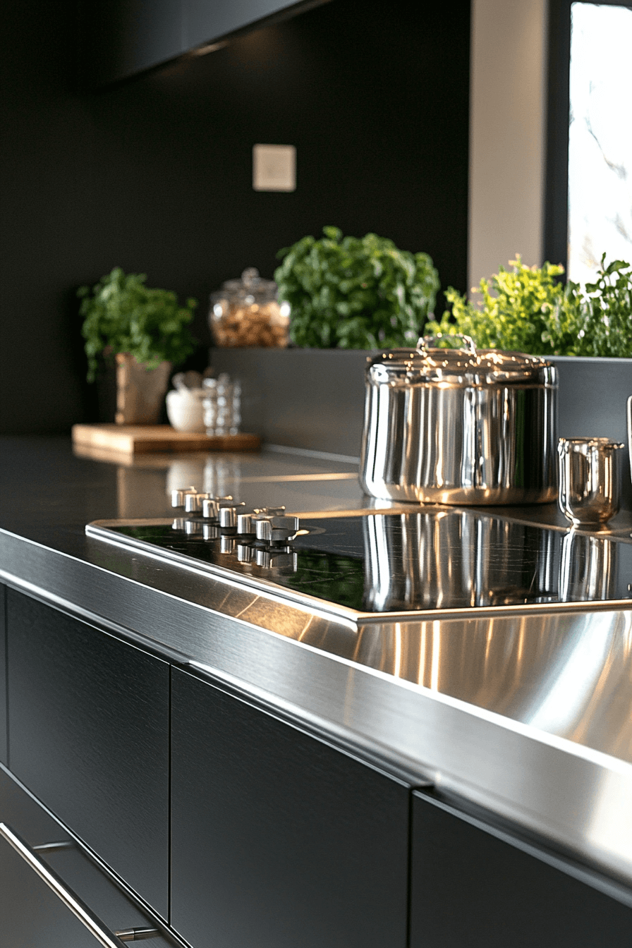 stainless steel kitchen countertops