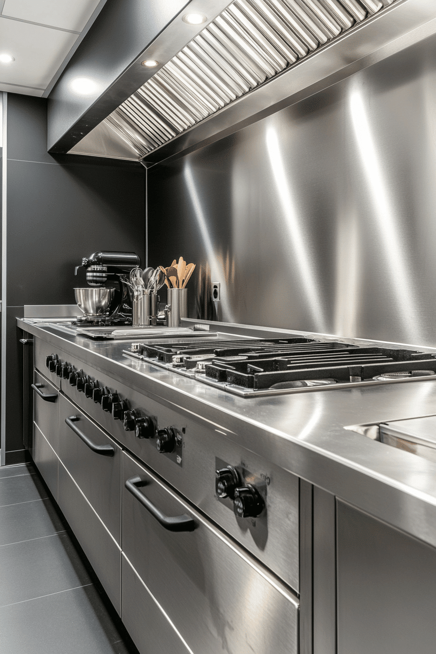 stainless steel kitchen countertops