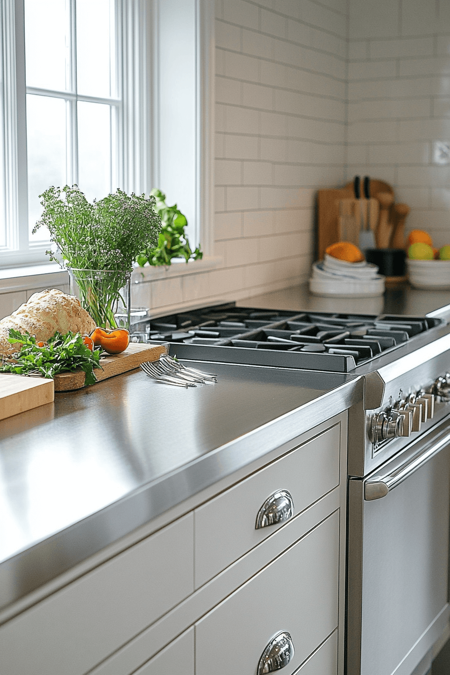 stainless steel kitchen countertops