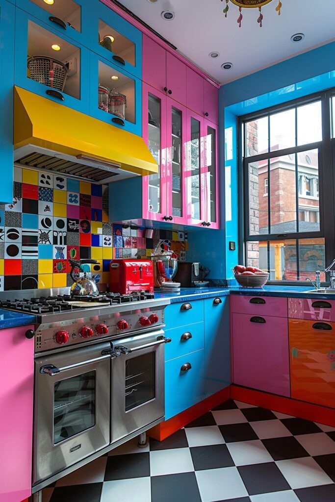 Pop Art Eclectic Kitchens