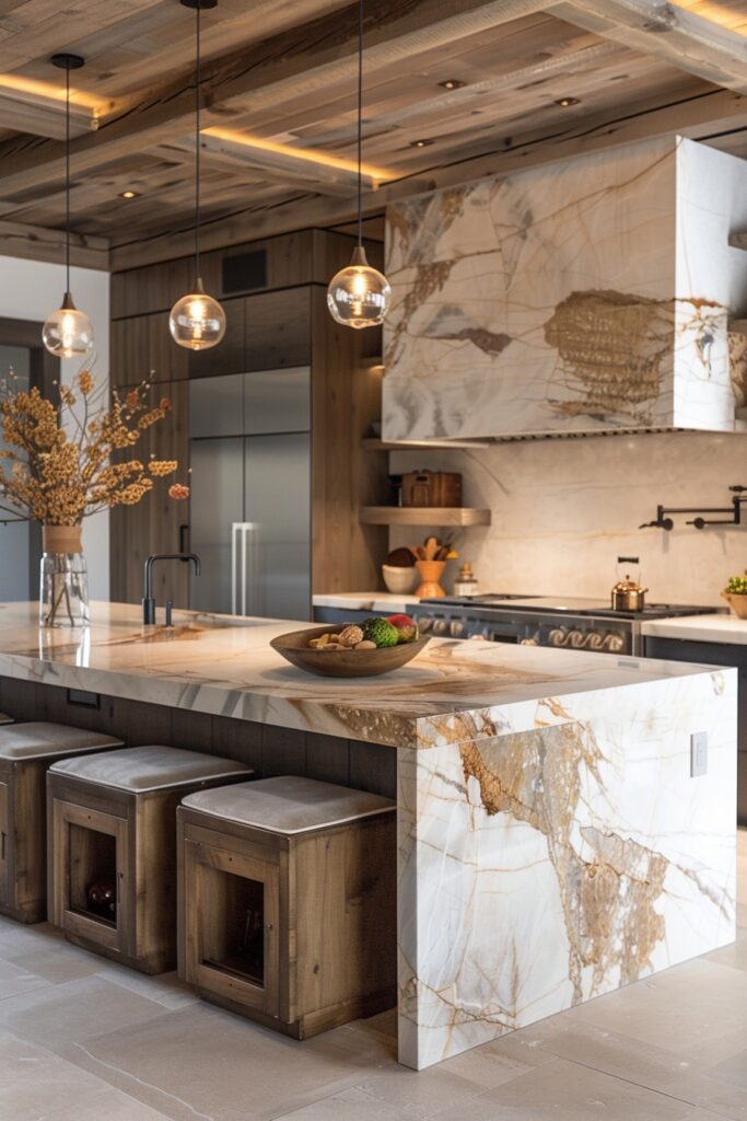 Mixed Material Modern Kitchens