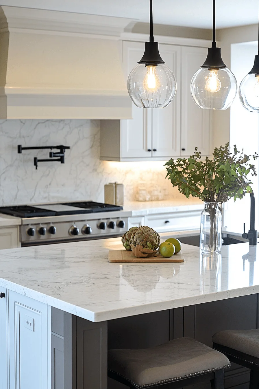 white granite countertops