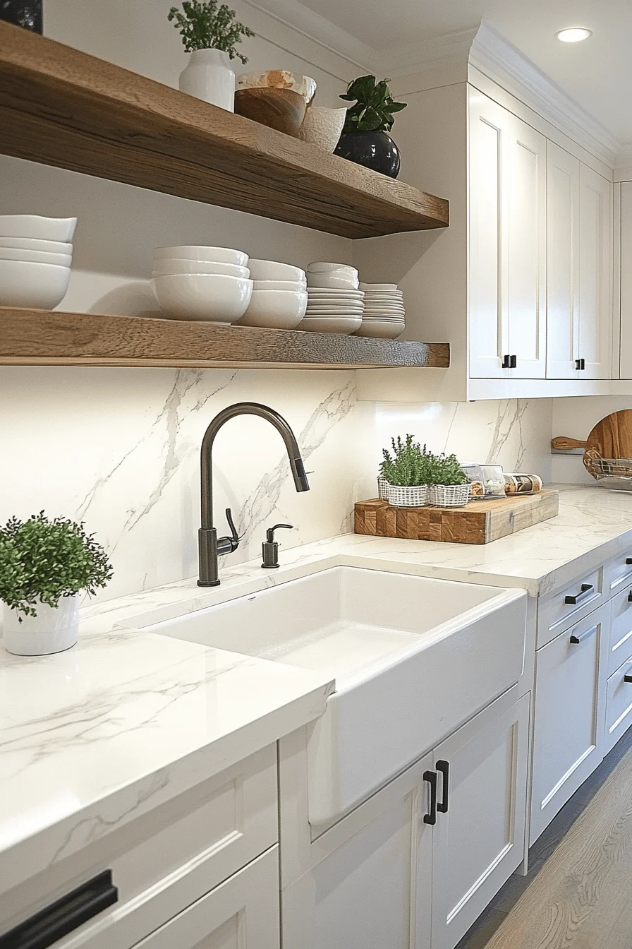 white granite countertops