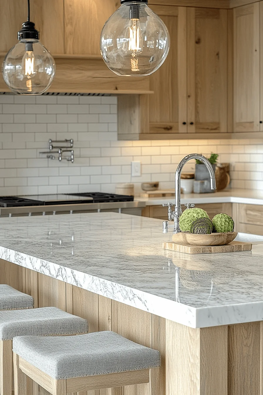 white granite countertops