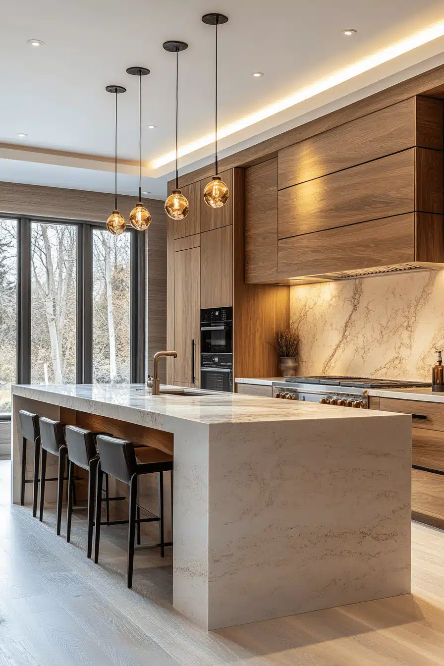 white oak kitchen cabinets