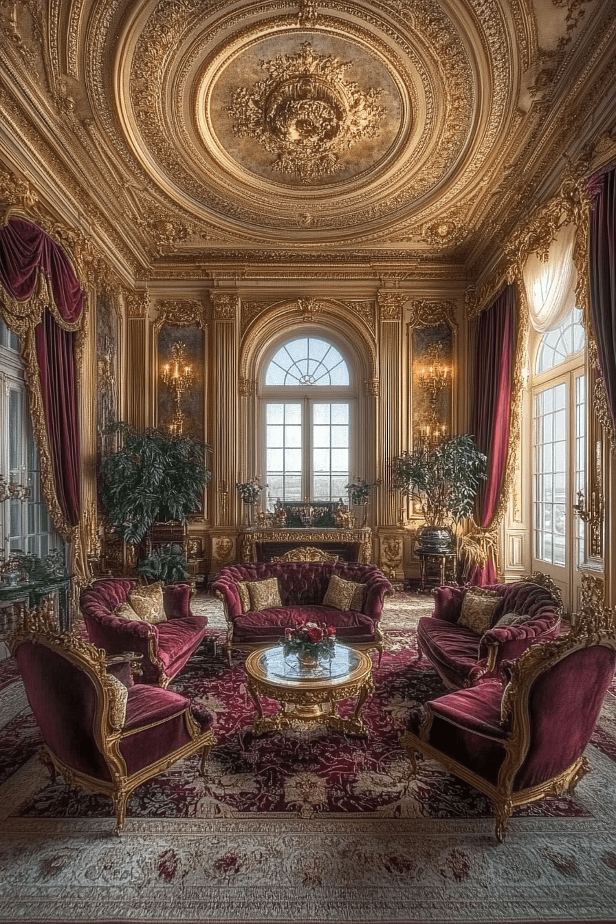 neoclassical interior living rooms
