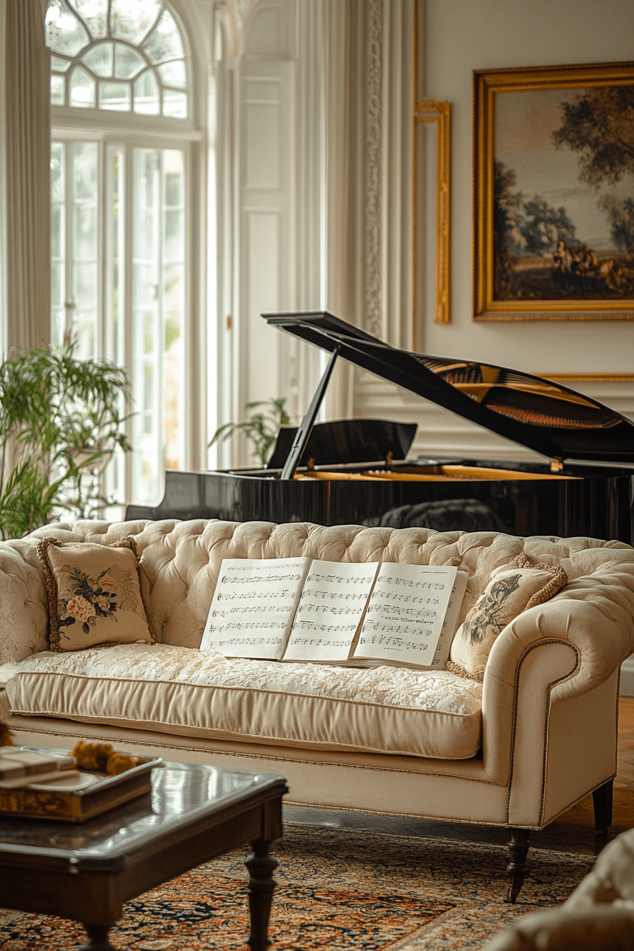 neoclassical interior living rooms