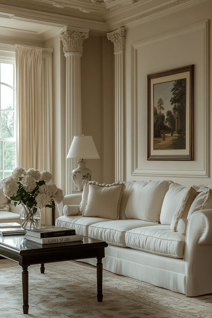 neoclassical interior living rooms