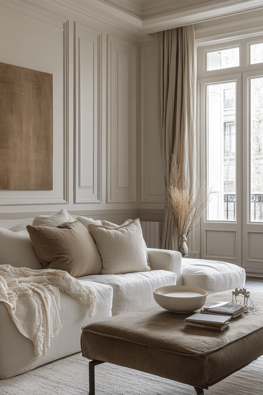 neoclassical interior living rooms