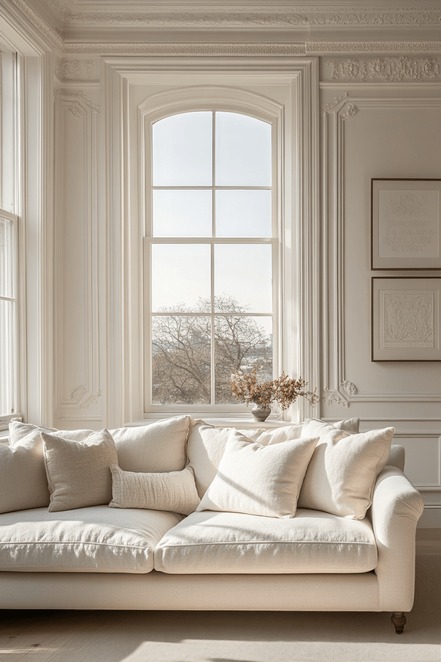 neoclassical interior living rooms