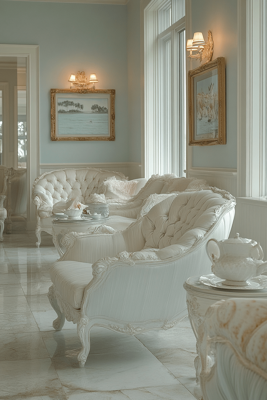 neoclassical interior living rooms