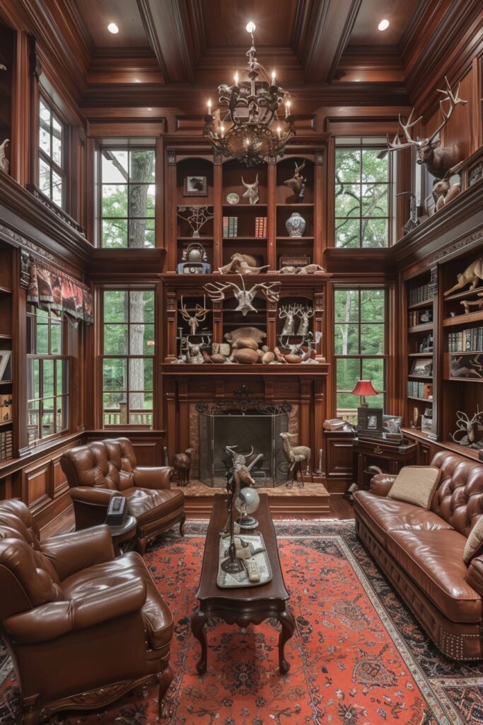 Rustic Hunting Lodge Display