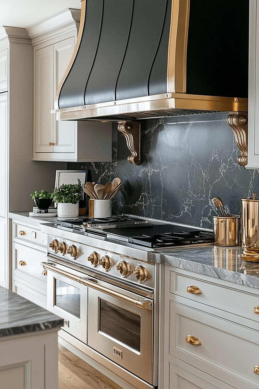 grey and white kitchen cabinets