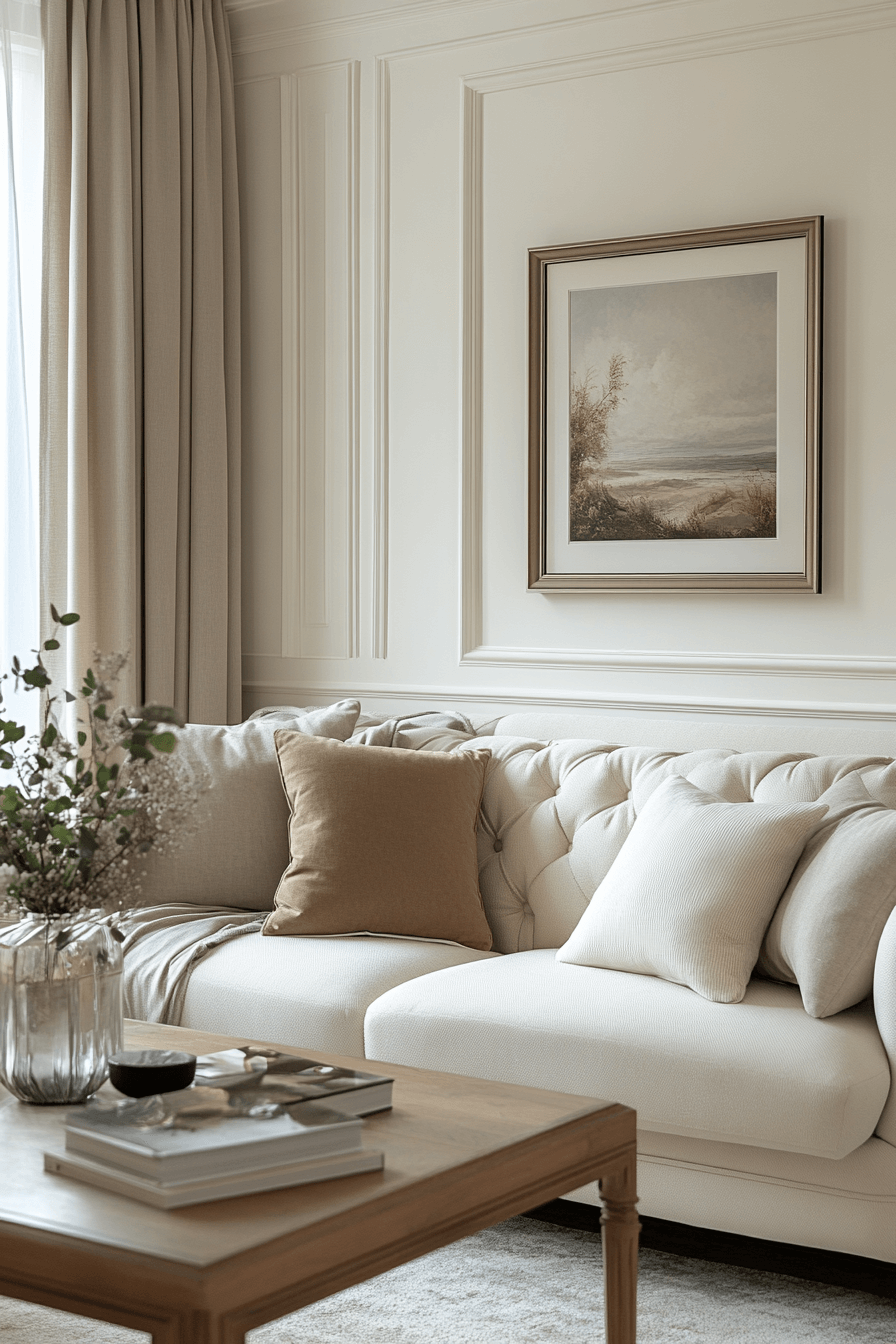 neoclassical interior living rooms