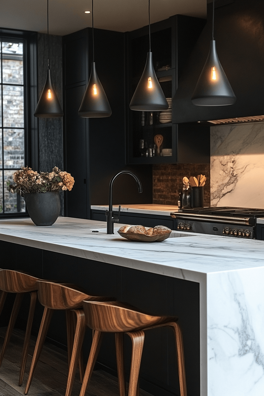 29 Moody Kitchen Designs for a Bold and Inviting Culinary Experience moody kitchen