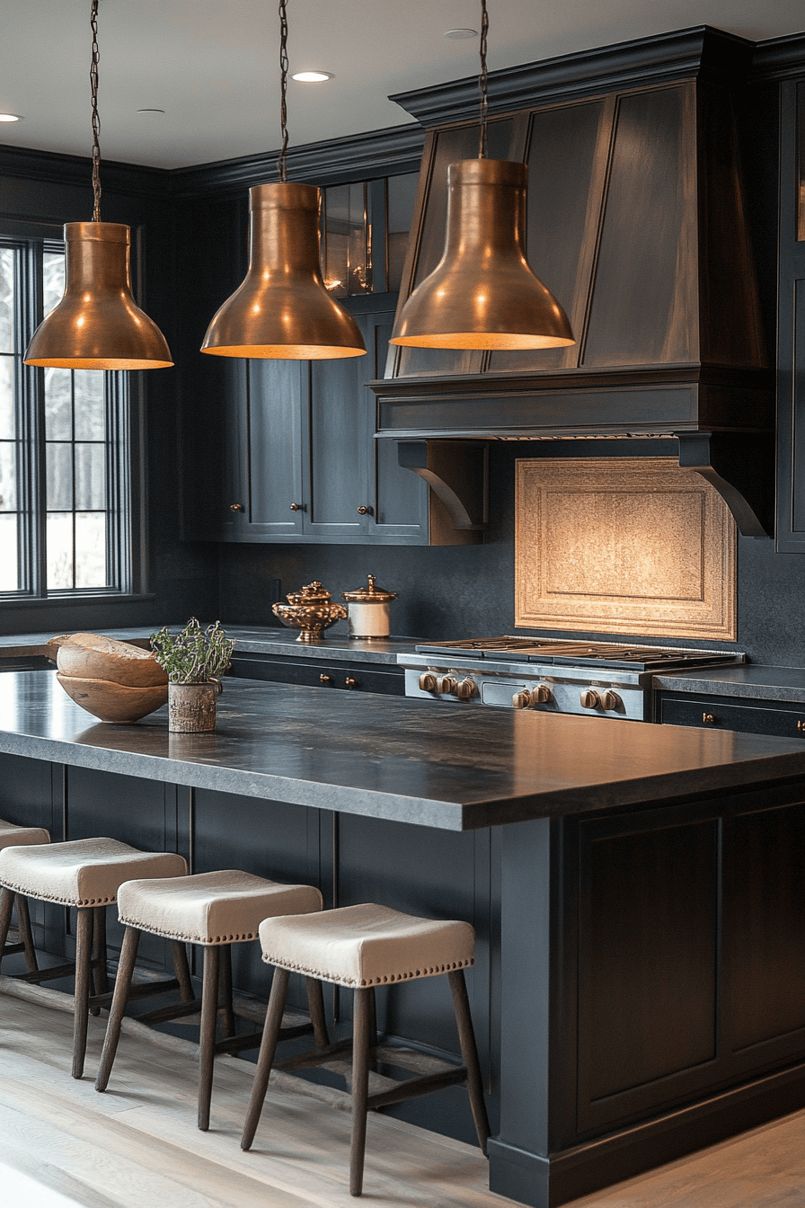 29 Moody Kitchen Designs for a Bold and Inviting Culinary Experience moody kitchen