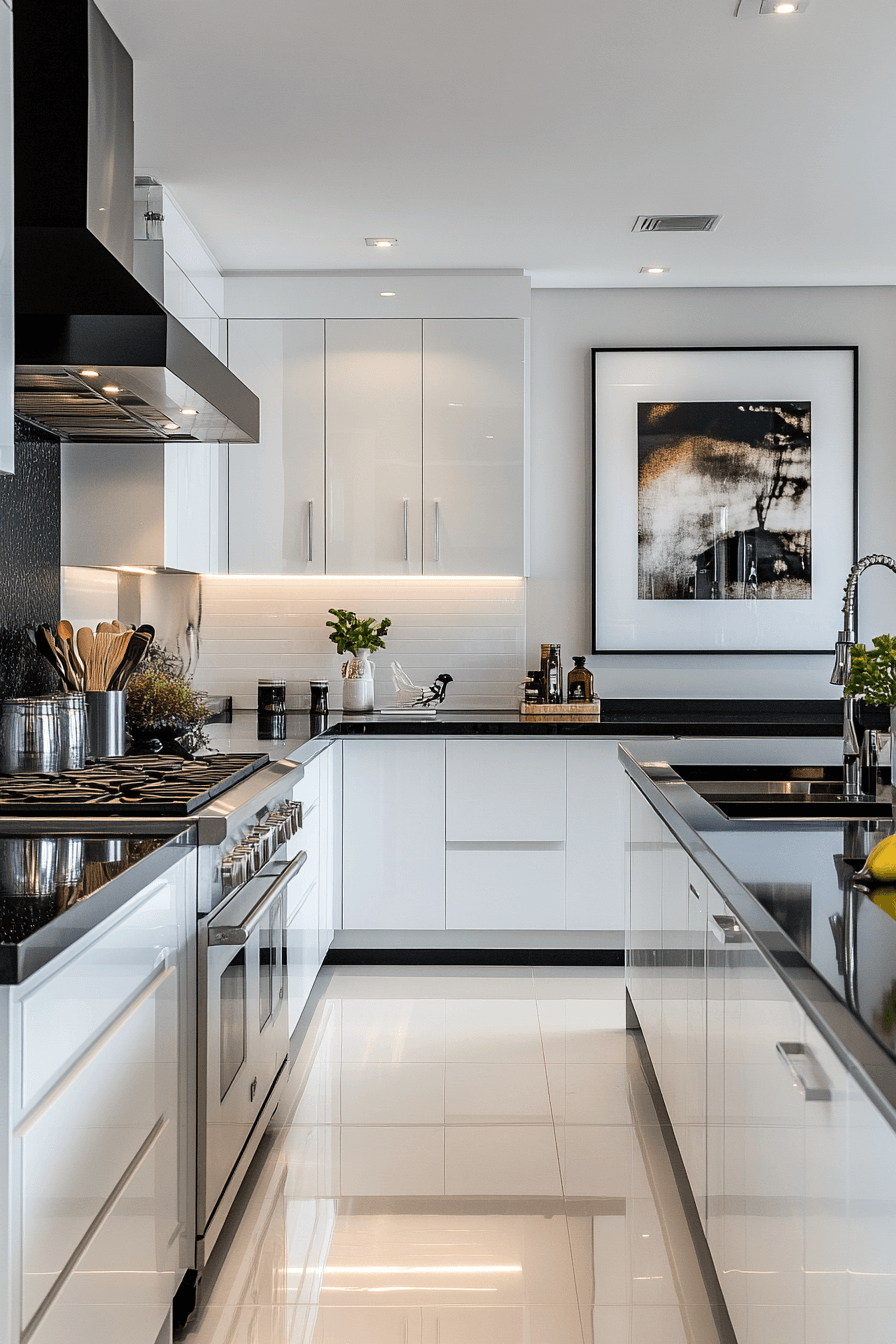 black countertops