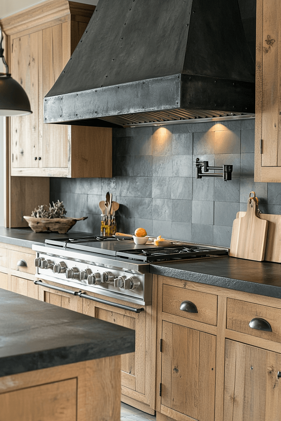 black countertops
