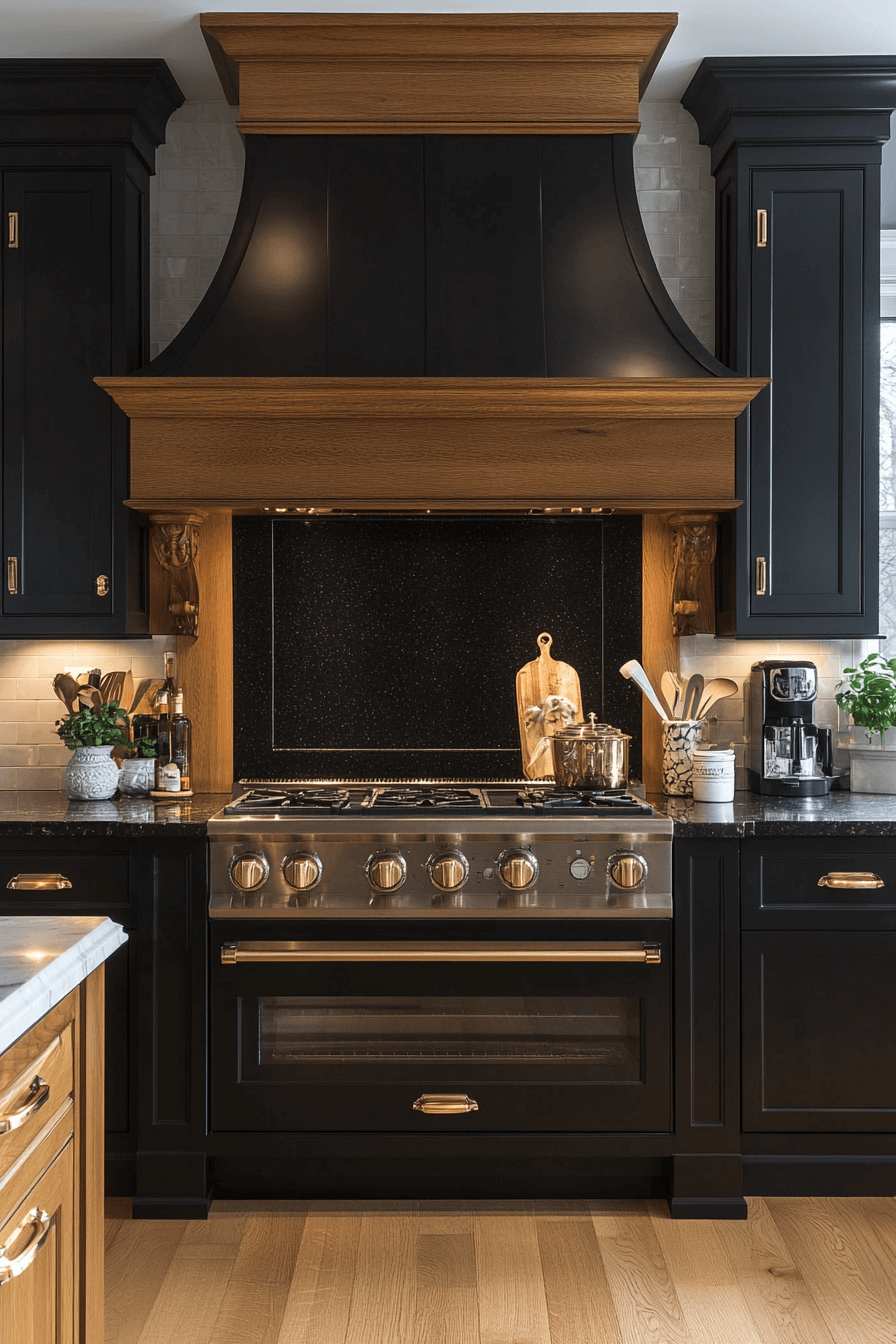 black countertops