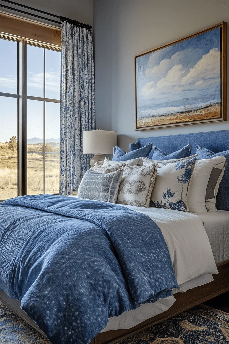 sky inspired western bedroom ideas