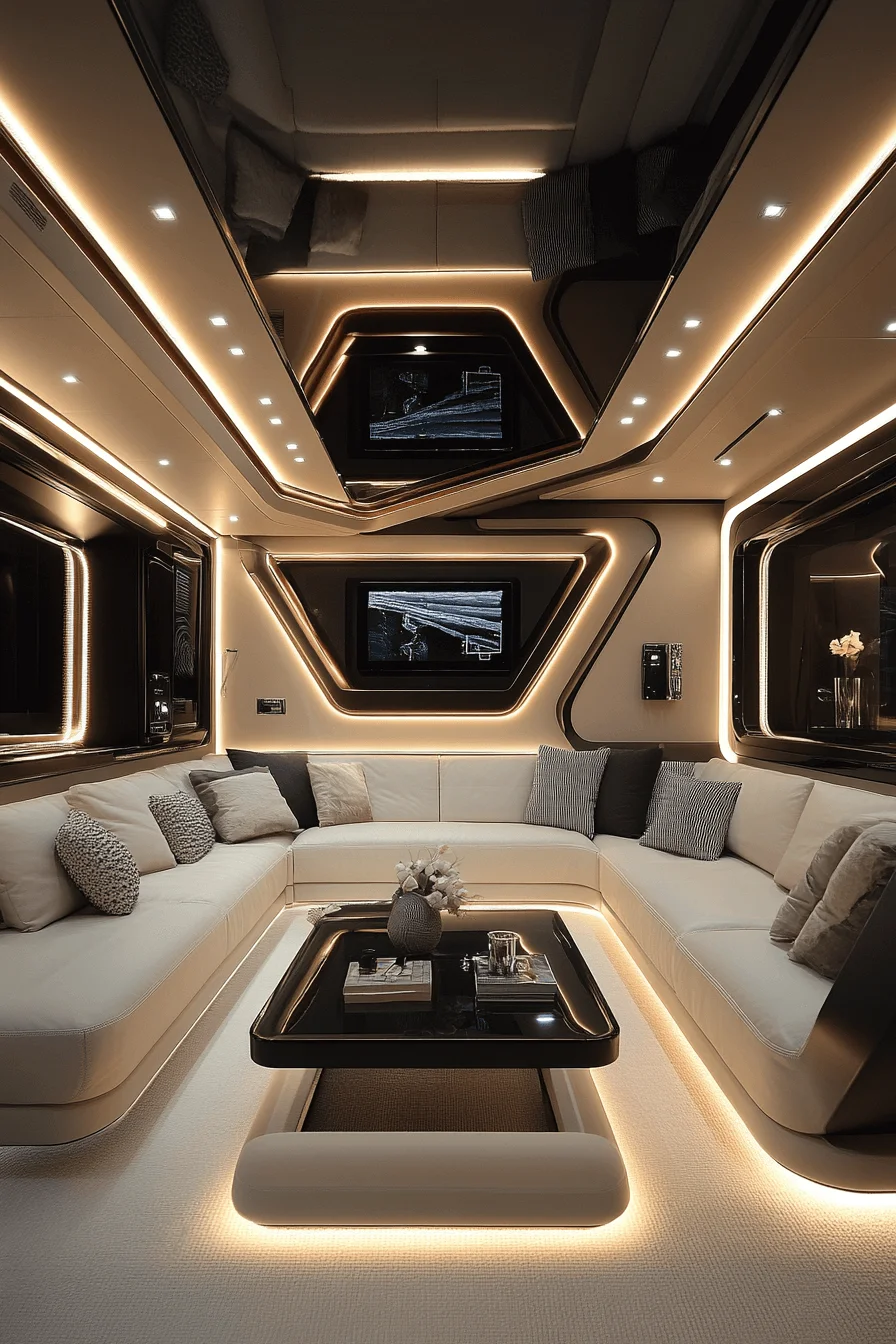 white couch living room