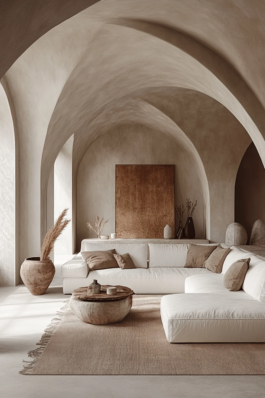 white couch living room